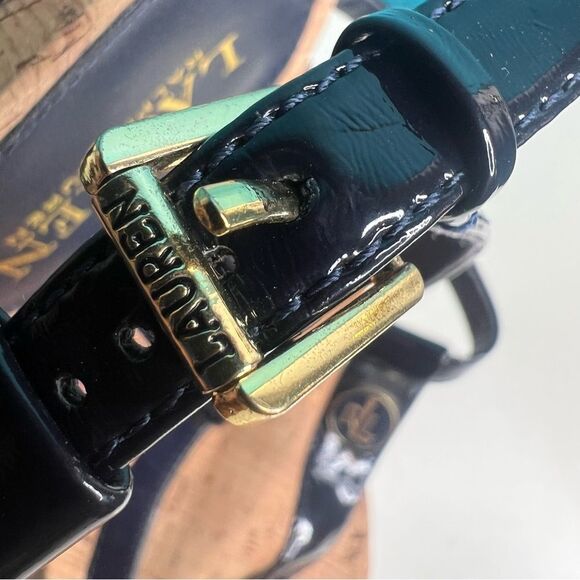 Lauren Ralph Lauren Black T-Shaped Thong Sandals 41 US 10 - Picture 4 of 6